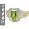 Image 1 : 1.09 ct Peridot & Diamond Ring 14kt Gold