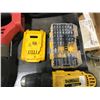 Image 3 : DEWALT CORDLESS DRILL WITH 2 BATTERIES, DEWALT DRILL BIT SET, MILWAUKEE CORDLESS SAWZALL (NO