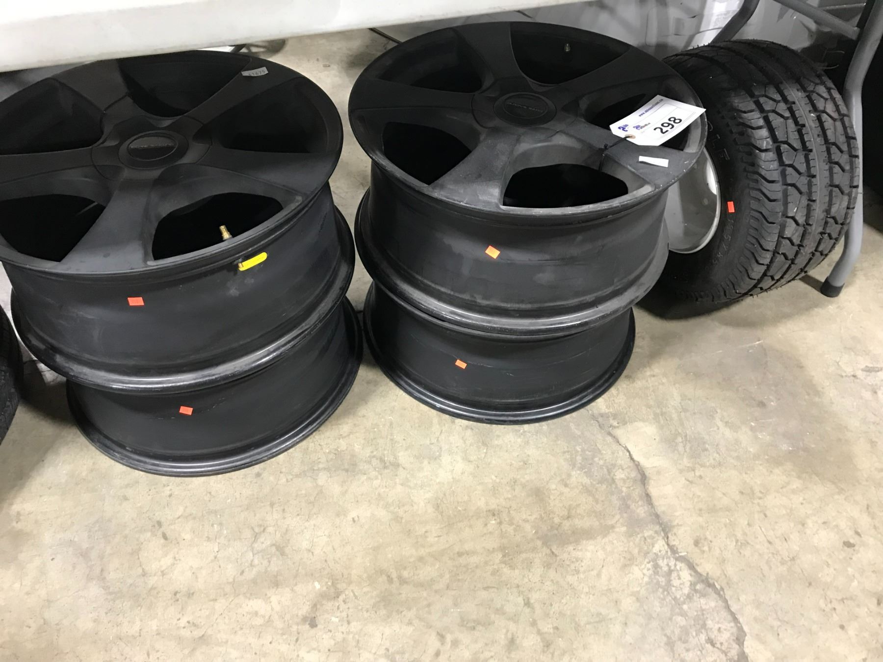 SET OF 4 MATT BLACK CORE RACING 19