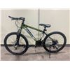 Image 1 : MH FASTRACK BLACK/NEON GREEN 24 SPEED FRONT SUSPENSION MOUNTAIN BIKE WITH FULL DISC BRAKES
