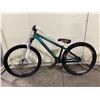 Image 1 : GREEN NO NAME SINGLE SPEED FRONT SUSPENSION FIXED GEAR BIKE WITH FULL DISC BRAKES ( BRAKES