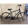Image 2 : RALEIGH DETOUR BLUE 21 SPEED HYBRID STYLE ROAD BIKE WITH LARGE FRAME
