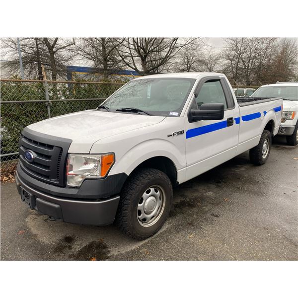 2011 FORD F-150 XL, 2DR PU, WHITE, VIN # 1FTMF1EM6BKD61113