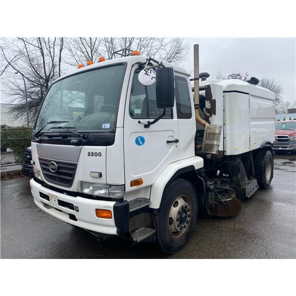 2011 ELGIN 3300, 2DR SWEEPER, WHITE, VIN # JNAPC81L6AAF80093