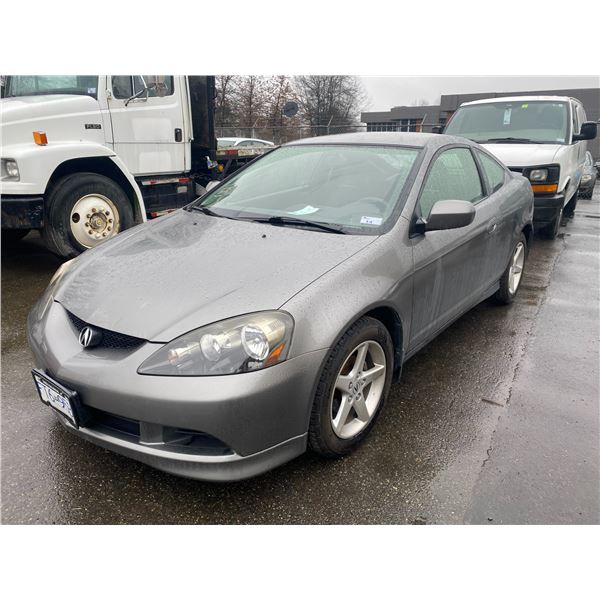 2005 ACURA RSX, 2DR COUPE, GREY, VIN # JH4DC53625S802078