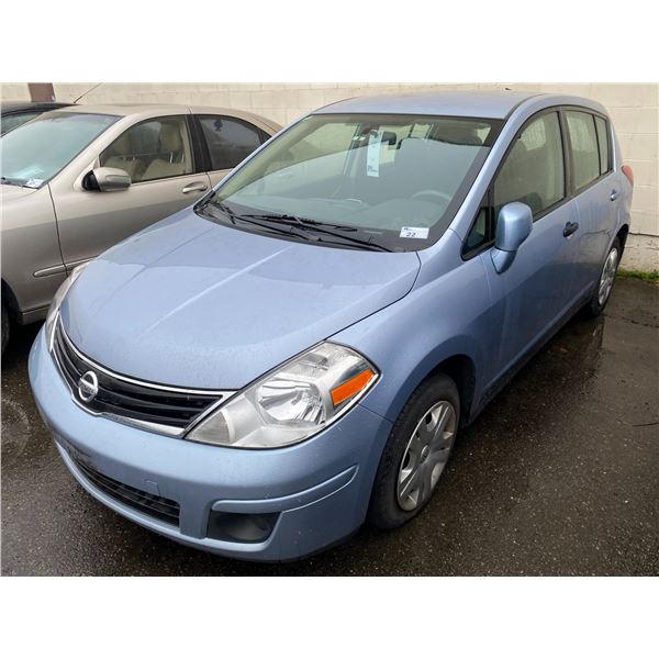 *TOW* 2010 NISSAN VERSA, 4DR HATCHBACK, BLUE, VIN # 3N1BC1CP0AL355756