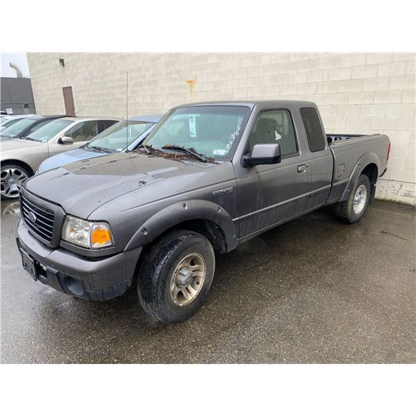 *TOW* 2008 FORD RANGER, 2DR EX CAB PU, GREY, VIN # 1FTYR44U48PA63263