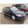 Image 2 : *TOW* 2006 HONDA CIVIC, 4DR COUPE, BLACK, VIN# 1HGFA16876L809563