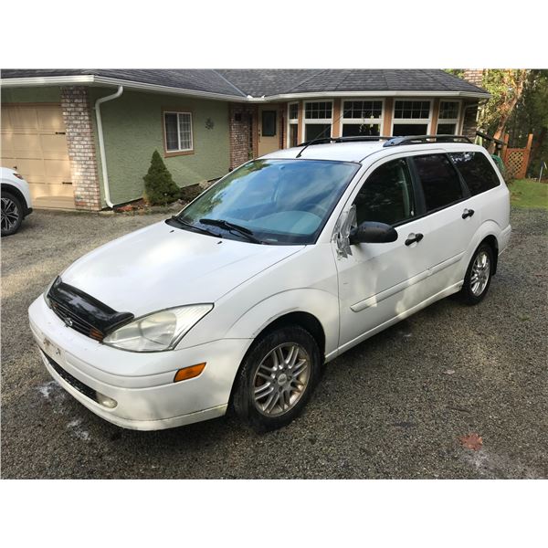 *NANOOSE* 2002 FORD FOCUS SE, 4DR WAGON, WHITE, VIN # 1FAFP36332W175440