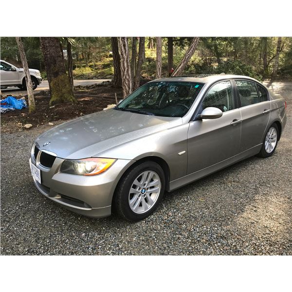 *NANOOSE* 2007 BMW 328I, 4DR SEDAN, GREY, VIN # WBAVA33577KX75757