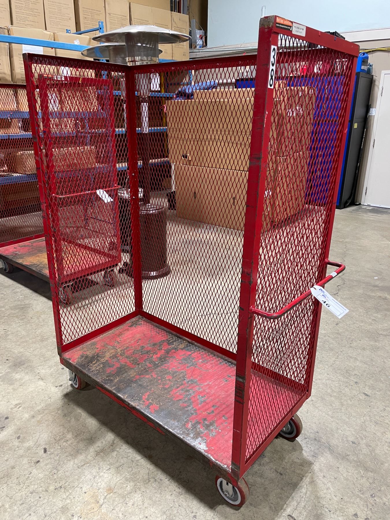Relius Solutions Racking RELIUS SOLUTIONS COMMERCIAL STEEL MOBILE CAGE (2400LBS CAPACITY) - Able ...