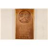 Image 1 : HALF POUND .999 FINE COPPER BAR 2010 LIBERTY