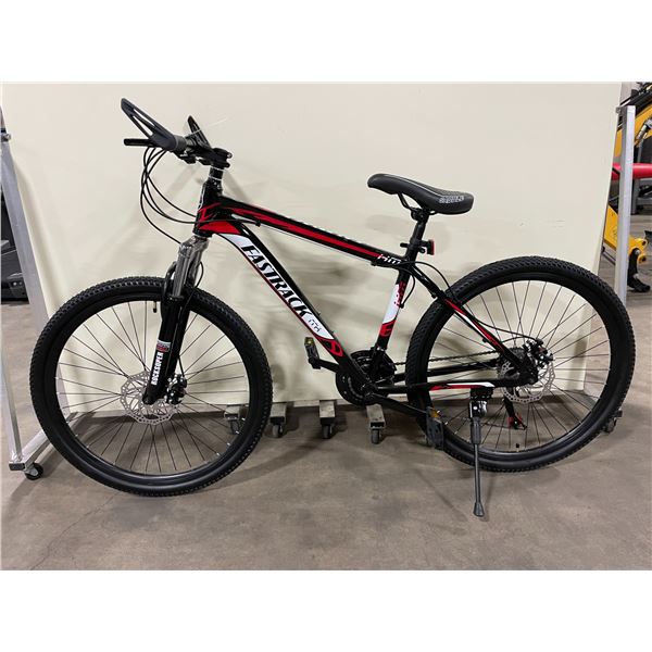 MH FASTRACK BLACK/RED 24 SPEED FRONT SUSPENSION MOUNTAIN BIKE WITH FULL DISC BRAKES