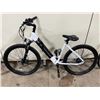 Image 1 : RIDEQUEST WHITE 8 SPEED ELECTRIC ASSIST FRONT SUSPENSION HYBRID BIKE WITH FULL DISC BRAKES