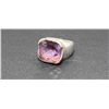 Image 1 : SILVER RING WITH AMETHYST