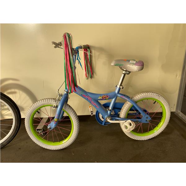 2 BIKES - AVIGO SWEET BLUE FIXED GEAR KIDS BIKE AND CREAM SODA PINK FIXED GEAR KIDS BIKE