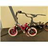 Image 2 : 2 BIKES - SUPERCYCLE MOON RIDER RED FIXED GEAR KIDS BIKE AND AVIGO DAZZLER PINK FIXED GEAR KIDS