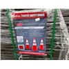 Image 2 : 250 STEELMAN ORANGE-RED UNUSED HIGHWAY TRAFFIC SAFETY CONES H28" X W3.2KG X BASE SIZE: 360MM X 360MM
