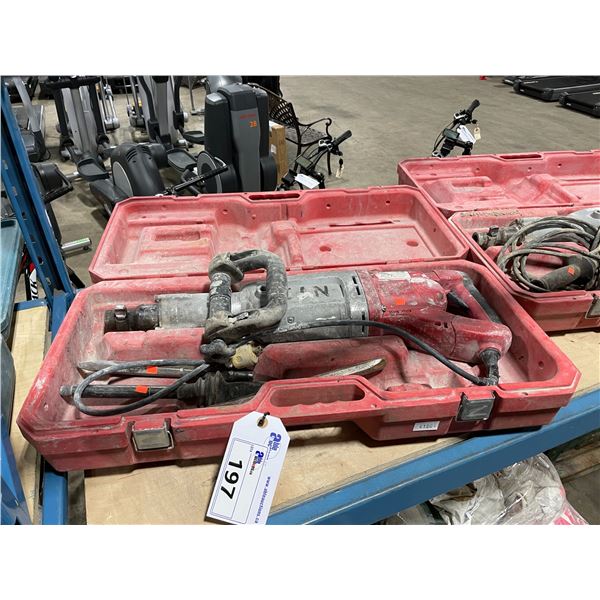 MILWAUKEE ELECTRIC HEAVY DUTY ROTARY JACK HAMMER IN HARD CASE