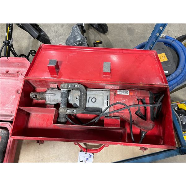 MILWAUKEE ELECTRIC HEAVY DUTY ROTARY JACK HAMMER IN METAL HARD CASE