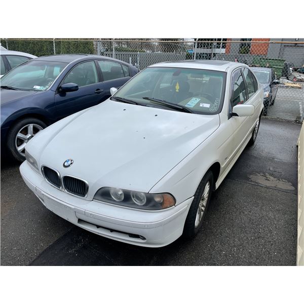 *TOW* 2001 BMW 530IA, 4DR SEDAN, WHITE, VIN # WBADT63451CF14162