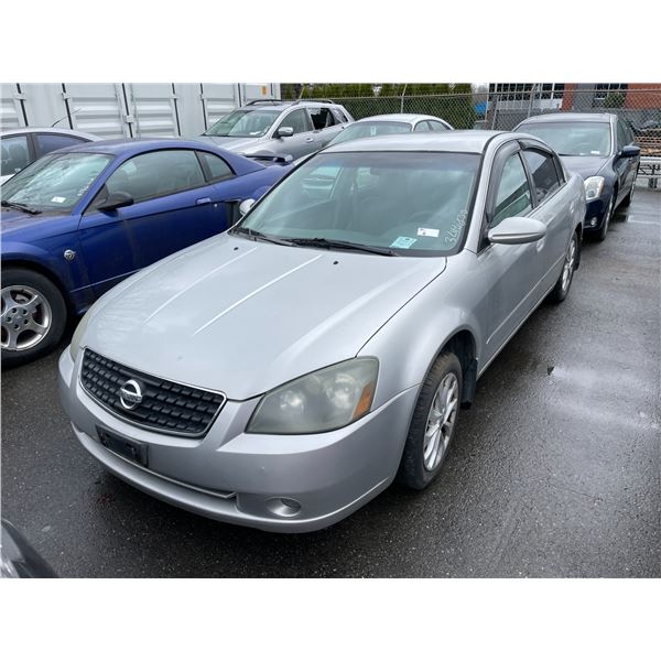 *TOW* 2005 NISSAN ALTIMA S, 4DR SEDAN, GREY, VIN # 1N4AL11D25C354181