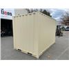 Image 2 : *T* BEIGE 12' SELF-STORAGE STORAGE CONTAINER WITH ROLL UP DOOR L12' X W87" X H99"