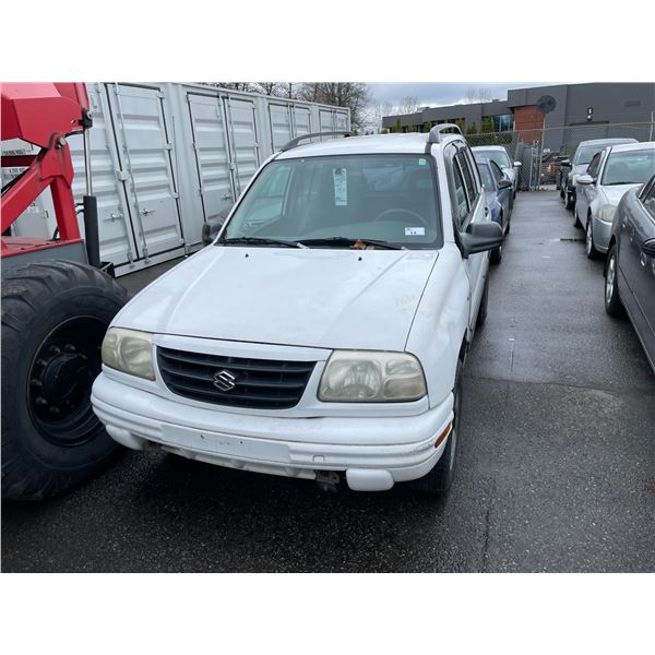 *TOW* 2002 SUZUKI VITARA, 4DR SUV, WHITE, VIN # 2S3TD52V026104541