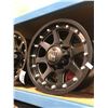 Image 2 : SET OF 4 KMC XD SERIES 17" X 9" +16 MATTE BLACK ALLOY VEHICLE RIMS