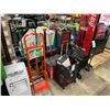 Image 1 : 2 INDUSTRIAL HAND CARTS, MILWAUKEE MOBILE TOOL BOX, FOLDING MOBILE CART, COLEMAN TENT & FOLDING