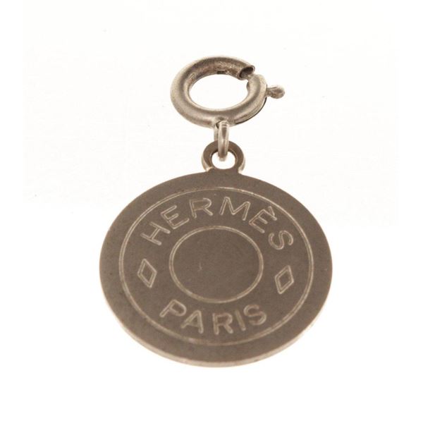 Hermes Silver Clou De Selle Earring