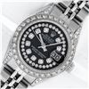 Image 1 : Rolex Ladies Stainless Steel 26MM Black Diamond Lugs Datejust Wristwatch Service