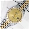 Image 4 : Rolex Mens 18K/SS Factory Champagne Diamond Dial With Box And Booklets