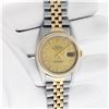 Image 5 : Rolex Mens 18K/SS Factory Champagne Diamond Dial With Box And Booklets