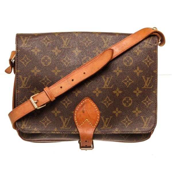 Louis Vuitton Brown Cartouchiere GM Crossbody Bag