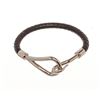 Image 2 : Hermes Black Jumbo Hook Cord Bracelet