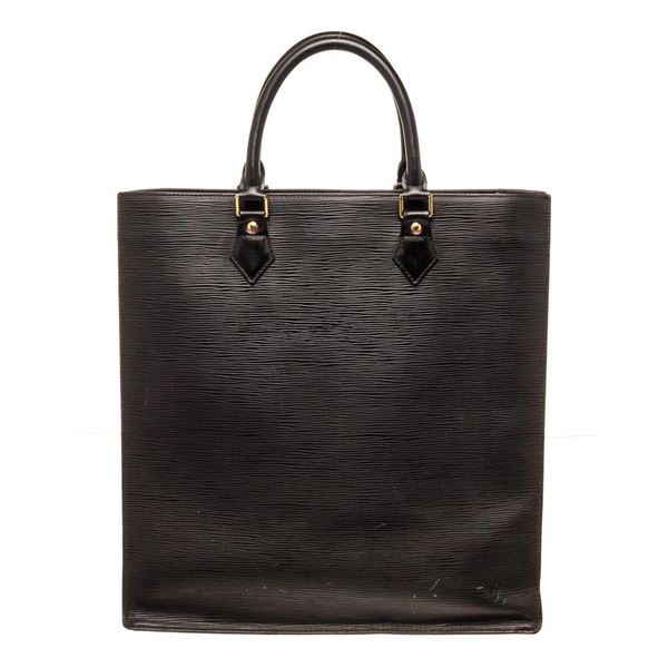 Louis Vuitton Black Epi Leather Sac Plat Tote Bag