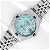 Image 2 : Rolex Ladies Stainless Steel Ice Blue Diamond 26MM Oyster Perpetaul Datejust Wit