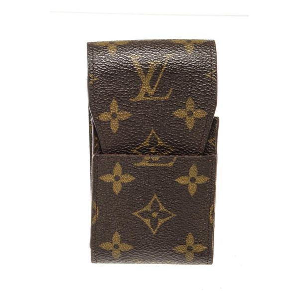Louis Vuitton Brown Monogram Canvas Cigarette Case Wallet