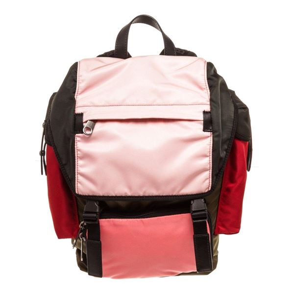 Burberry Pink Red Leather Medium Ranger Backpack
