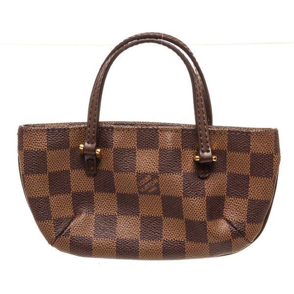 Louis Vuitton Brown Damier Canvas Manosque Pouch Clutch Bag