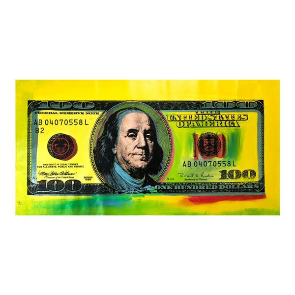 100 Dollar New Ben Bill by Steve Kaufman (1960-2010)
