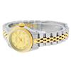 Image 5 : Rolex Ladies 2 Tone Factory Champagne Roman Fluted Datejust Wristwatch