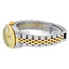 Image 6 : Rolex Ladies 2 Tone Factory Champagne Roman Fluted Datejust Wristwatch