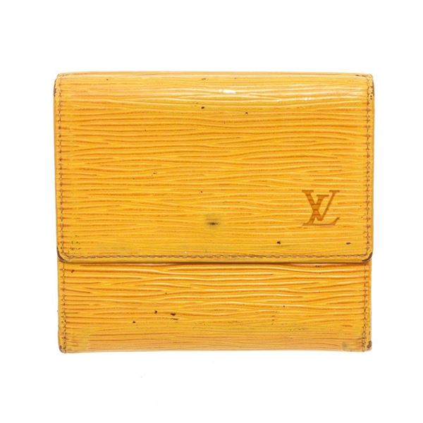 Louis Vuitton Yellow Epi Leather Elise Wallet