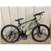 Image 2 : MH FASTRACK BLACK/NEON GREEN 24 SPEED FRONT SUSPENSION MOUNTAIN BIKE WITH FULL DISC BRAKES