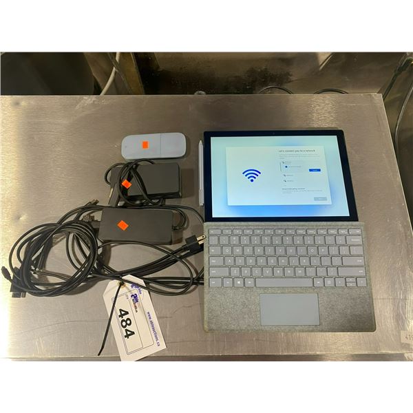 MICROSOFT SURFACE TABLET WITH PEN, MOUSE, KEYBOARD, & POWER ADAPTER, ( FACTORY RESET, HARD DRIVE