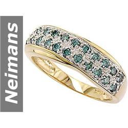 .55 ct Blue Diamond Ring 14kt Gold