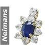 Image 1 : 5.02 ct Blue & White Sapphire Pendant 14kt Gold
