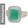 Image 1 : 4.72 ct Emerald & Diamond Ring 14kt Gold